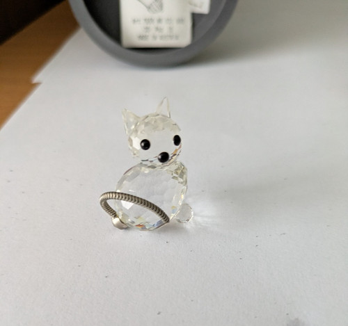 Swarovski crystal cat mini - cat,