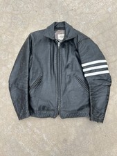 Vintage 60s True Vintage Bates Leather Motorcycle Jacket Size 40 Made In USA