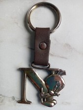 Vintage Warner Bros Tweety Pie Initial N Keyring 1997