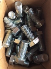 BOX OF 25 M20 x 45mm SET SCREWS HEXAGON HEX BOLT BRIGHT ZINC PLATED 8.8 DIN 933