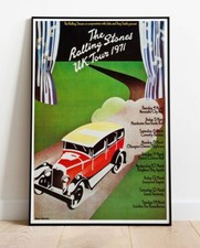 Rolling Stones UK 1971 Tour Poster - Live Up To 36"