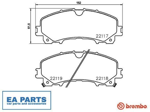 Brake pad set disc - set,,