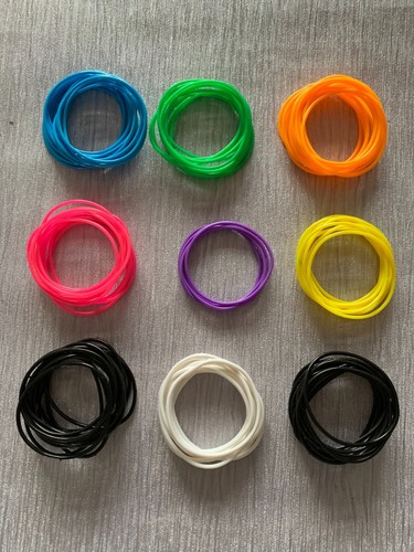 114 coloured gummy bands