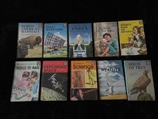10x Ladybird books Vintage Bundle Joblot Pilgrims Maps Rockets Medicine Farmer