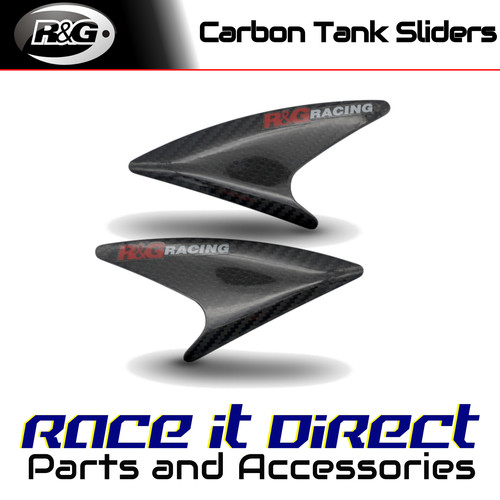 Carbon fibre tank sliders - carbon, for