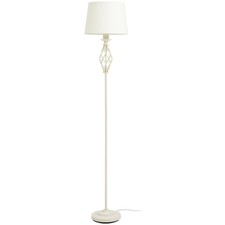 Twist Floor Lamp Cream Metal
