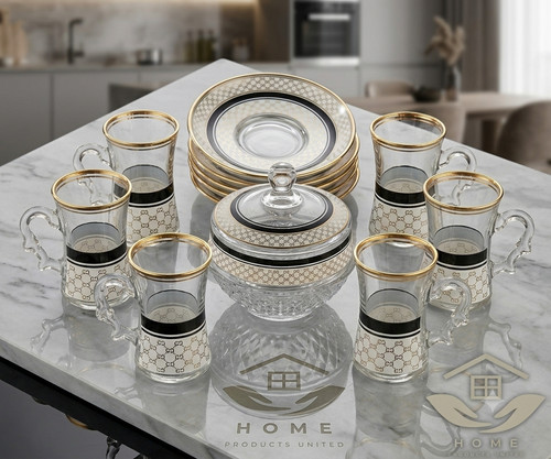 Turkish kahwa 6pcs glass - turkish, cup