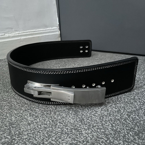 Black leather powerlifting - black,