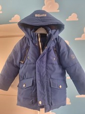 Kids Ted Baker Winter Coat Age 2-3 Blue