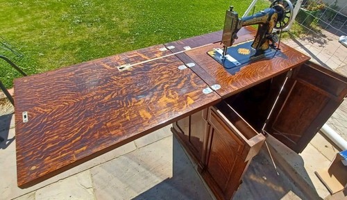 Antique jones sewing machine - sewing,