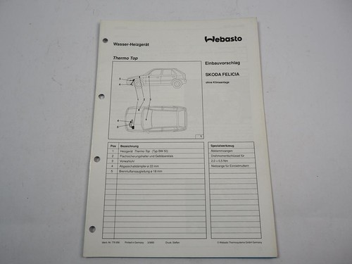Skoda felicia installation - felicia,