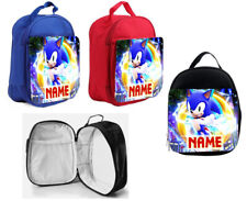 Sonic (Add Your Name) Lunch Bag Personalised School Snack Box Kids Carry