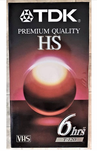 Tdk 120hs high standard vhs - tdk, t-120hs