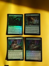 Foil Wolf x4  MTG Card. 2x