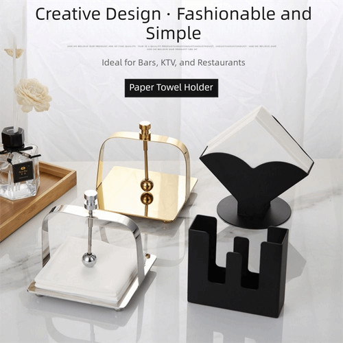 Square base napkin - square, holder