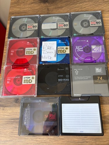 Mixed lot minidiscs - mixed,
