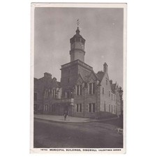 DINGWALL Municipal Buildings, RP Postcard by Valentine Postmark Dingwall 1908