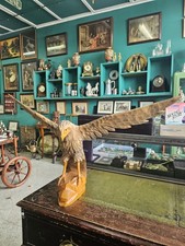 Vintage Carved Wood Eagle