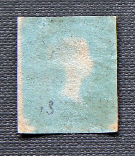 1841 red imperf clear - imperf,