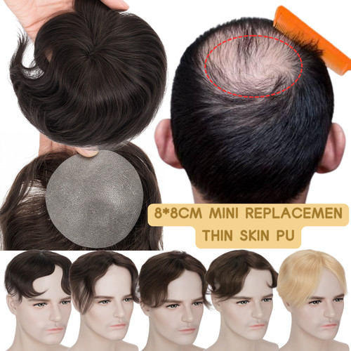 Skin 100 human hair patch - 100%,