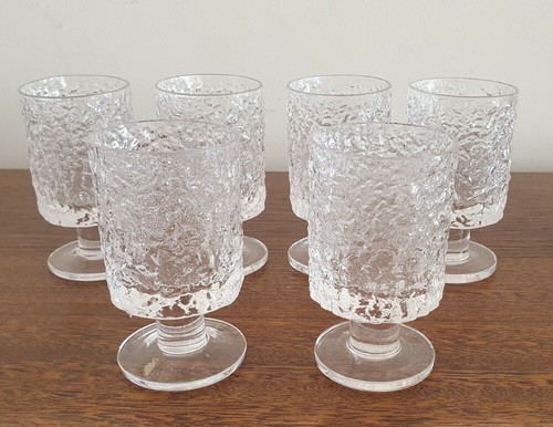 Set six 1970s whitefriars - set,