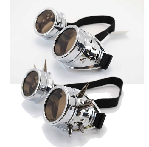 Steampunk silver goggles retro - steampunk,