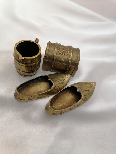 Vintage brass mini etched - brass,