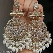 Kundan Jhumka Earrings Indian