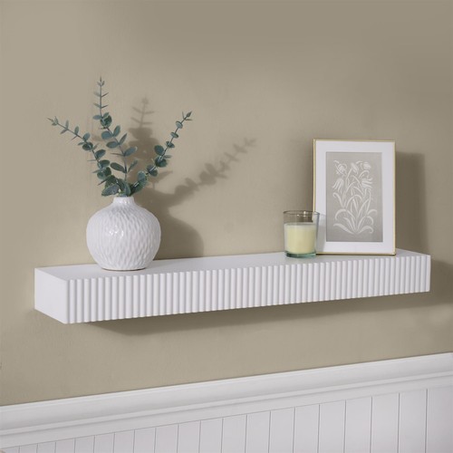 Ohs ribbed floating shelf - shelf, wall