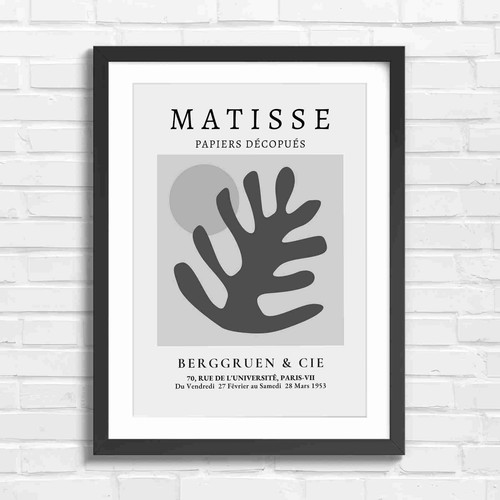Bold matisse cutout art floral - matisse,