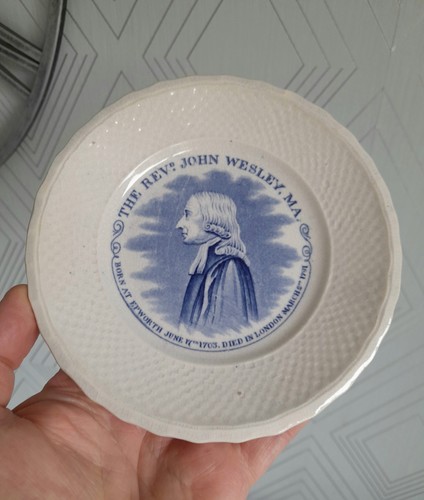 Antique ceramic plate - , rev