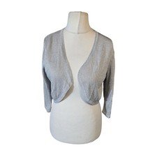 Monsoon Silver Glitter Bolero