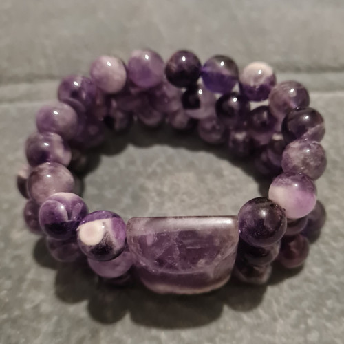 Purple amethyst gemstone - purple,
