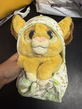 Disney Babies Simba plush toy in removable, reversible swaddle blanket Lion King