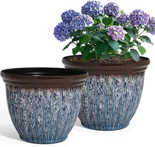 Large flower pots - pots,, 2-pack