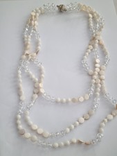 Vintage Necklaces 3 Tier Glass