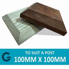 Wooden Post Caps Bevelled &