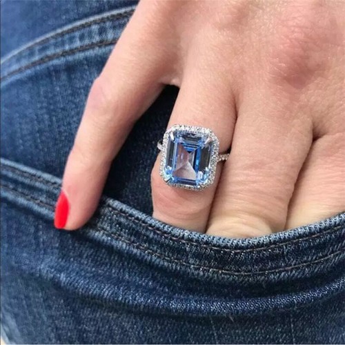 4ct emerald cut aquamarine - 4ct,