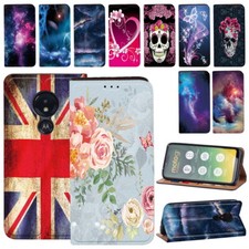 Print Leather Stand Wallet