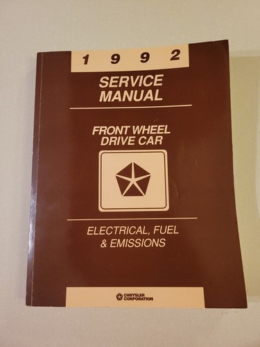 1992 chrysler service manual - 1992,