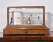 Antique John Trotter Walnut-Cased Barograph | Beveled Glass | 8-Day Movement