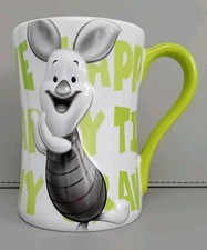 Disney Store Exclusive 3D Green/White Piglet Mug Winnie The Pooh 