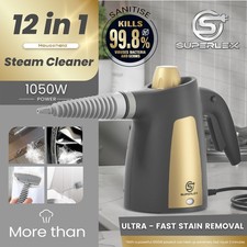 SUPERLEX Hand Held Steam Cleaner 1050W High Temp Portable Steam Clean Machine UK