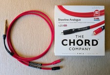 Chord Shawline HI-Fi/Studio Cable- Stereo RCA to Neutrik Stereo 6.35mm Plug