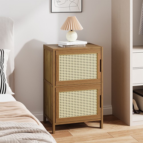Boho bedside table bookcase - table,