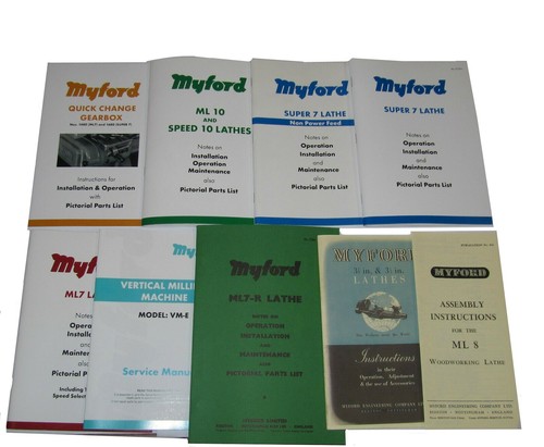 Myford lathe manual - myford,