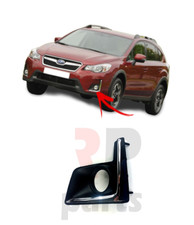 FOR SUBARU XV 16-17 NEW FRONT FOG LIGHT COVER GRILLE LEFT N/S BLACK & CHROME