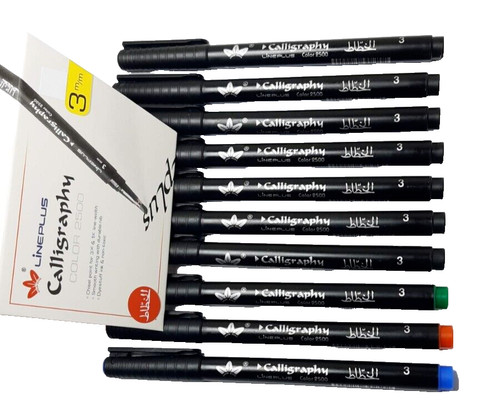 Chislled nib calligraphy - x,