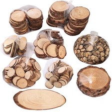 Real Wood Slices - Vintage Log Branch Tree Round Plaque Segments
