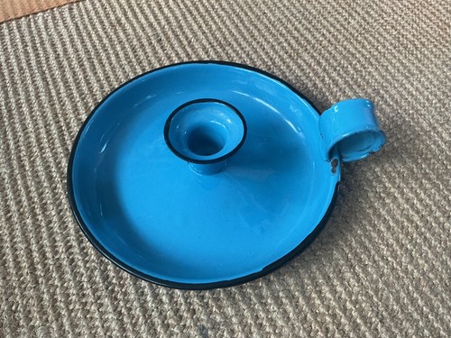 Antique enamelled metal blue - antique,